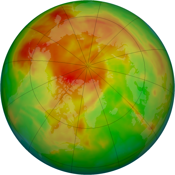 Arctic ozone map for 11 April 2009